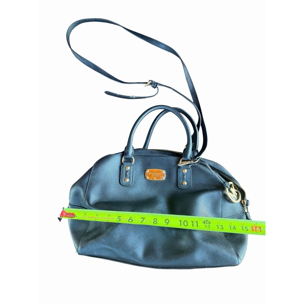 MICHAEL KORS Black PVC Bag Handbag Purse Model #35S3GSAS3L